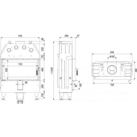 Каминная топка INTRA ME SLIM в Витебске