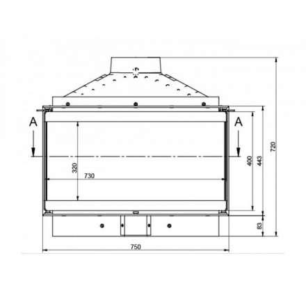 Каминная топка KFD ECO MAX 7 3F standard в Витебске