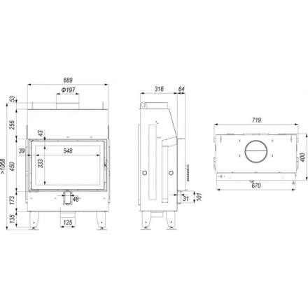 Каминная топка IMPULS SM в Витебске