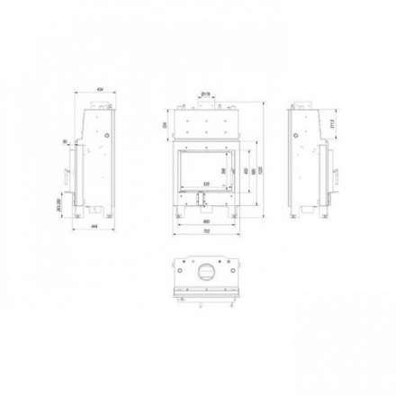 Каминная топка Kratki MBM/PW/10/W в Витебске