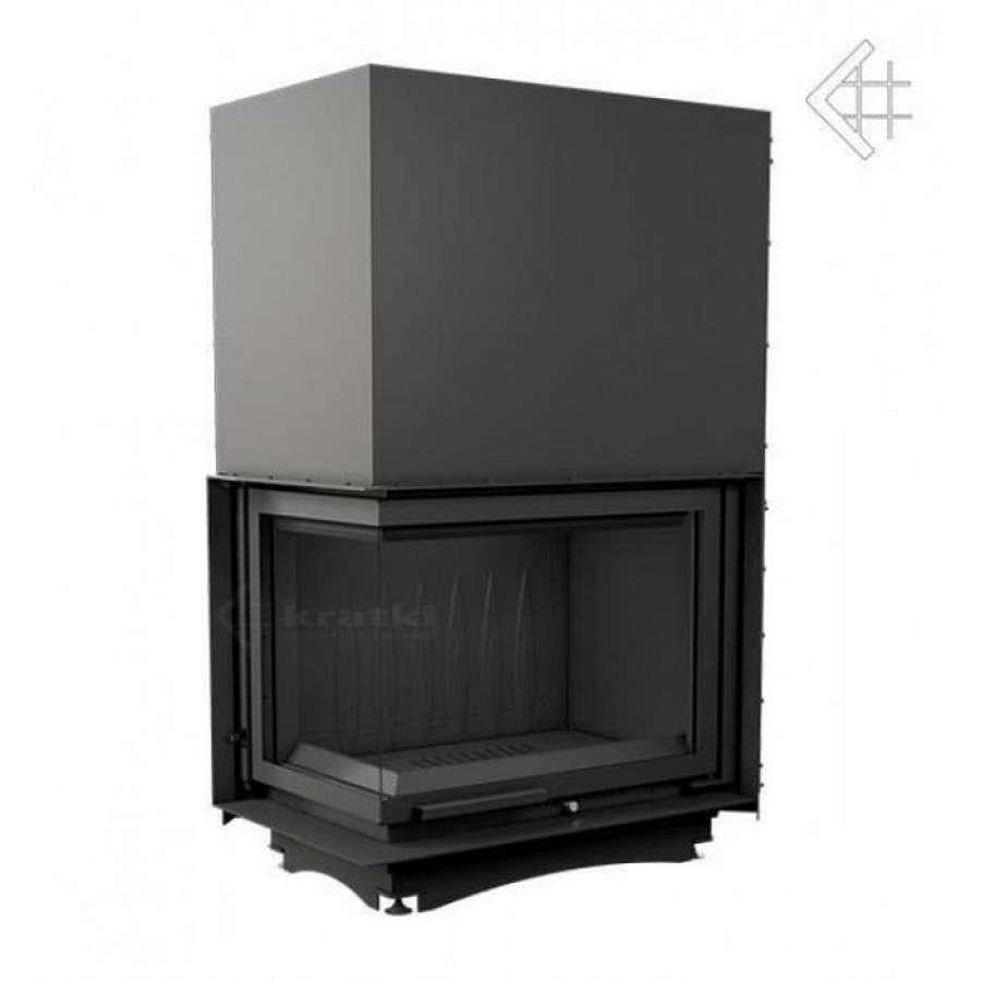 Каминная топка Kratki Amelia/L/BS/G (угловое стекло слева, гильотина) Амазонка бай фото в Витебске