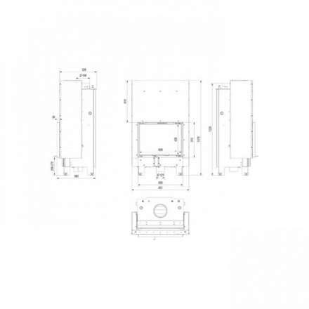 Каминная топка Kratki MBZ/PW/13/G/W в Витебске