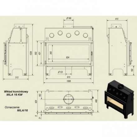 Каминная топка Kratki Mila в Витебске