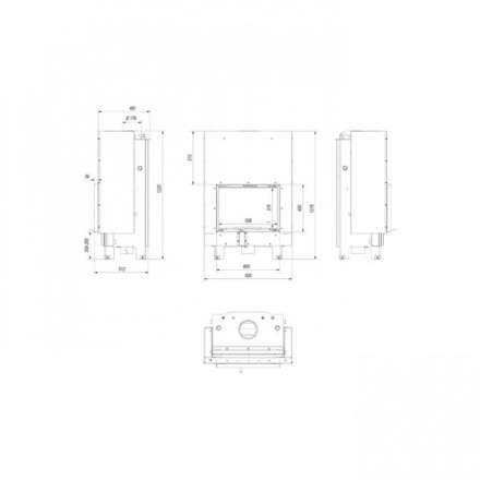 Каминная топка Kratki MBM/PW/10/W/G в Витебске