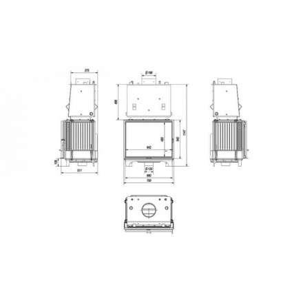 Каминная топка Kratki FRANEK/PW/12/W в Витебске
