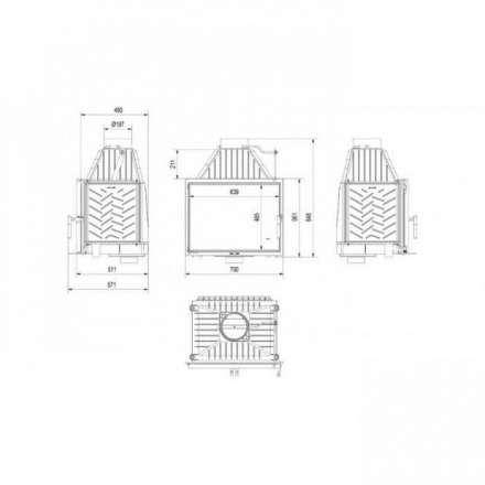 Каминная топка Kratki Zosia 12 в Витебске