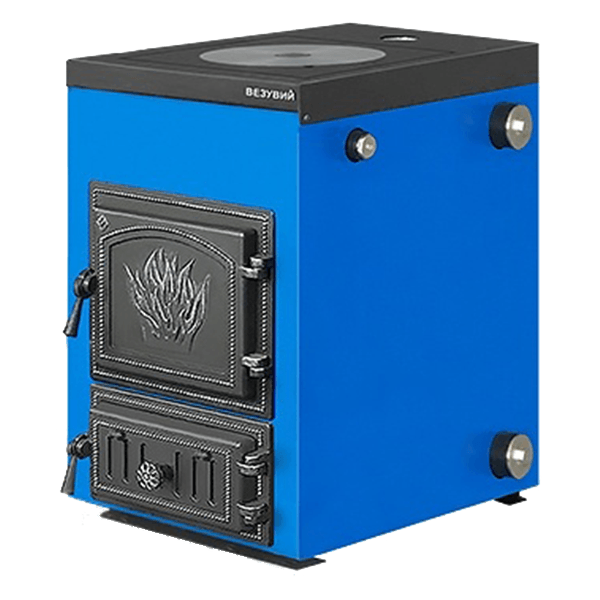 Котел твердотопливный Везувий Эльбрус-14 с плитой Везувий Амазонка бай фото в Витебске