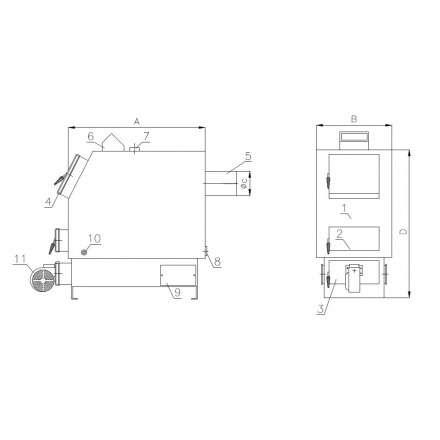 Твердотопливный котел РАТОН КОС-ТВ-23 в Витебске