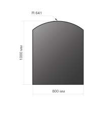 Лист напольный Везувий, 2мм, черный 1000*800*2 R641 в Витебске