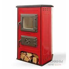 Купить Печь-камин MBS Hit красный сталь в Витебске Амазонка бай фото в Витебске