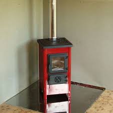 Купить Печь-камин MBS Hit красный сталь в Витебске Амазонка бай фото в Витебске