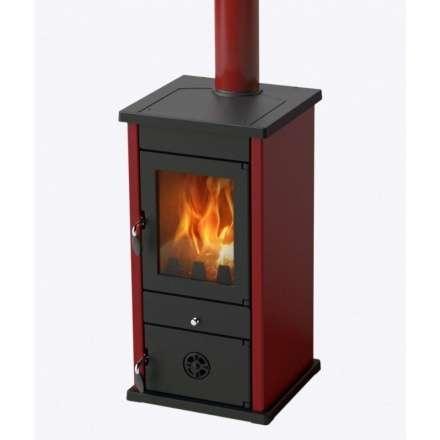 Печь-камин MBS Vesta Eco бордовая фото в Витебске