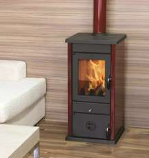 Купить Печь-камин MBS Vesta Eco бордовая в Витебске в Витебске