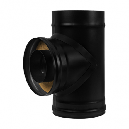 Сэндвич-тройник 90° BLACK AISI 430-0,8 мм утепл. 50 мм в Витебске