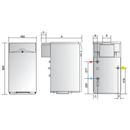 Газовый котел Ariston UNOBLOC G 38 RI в Витебске